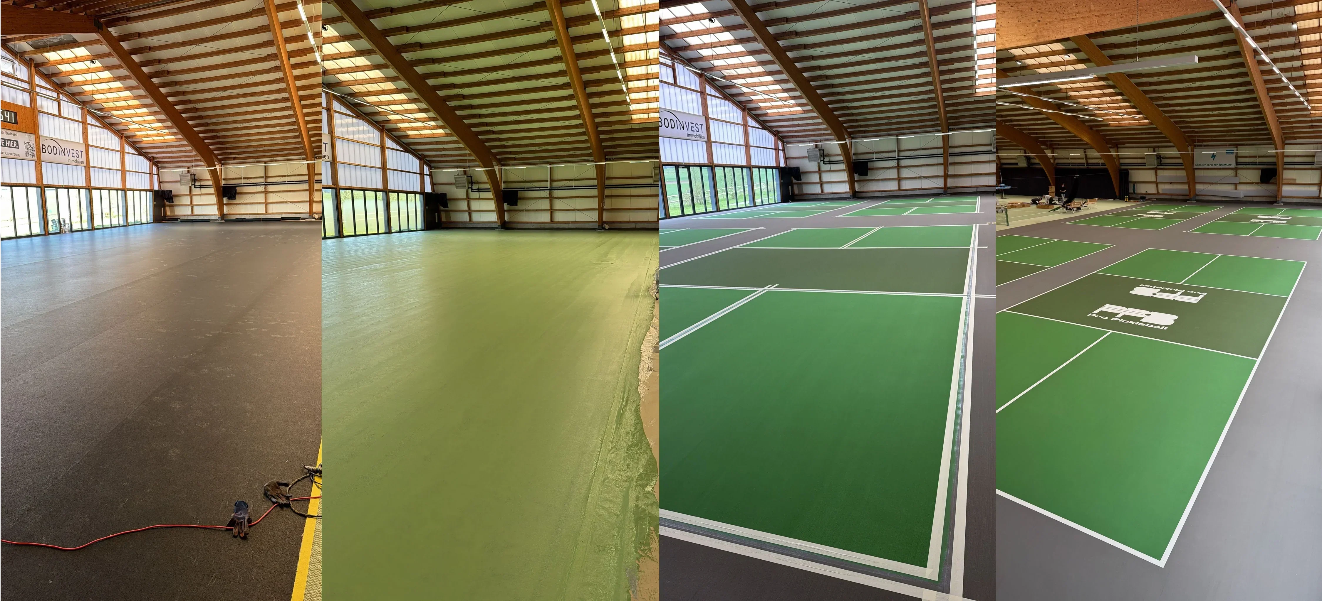 Pickleball ist in Bern angekommen: Vier neue Courts im TIVOLI Center Worblaufen