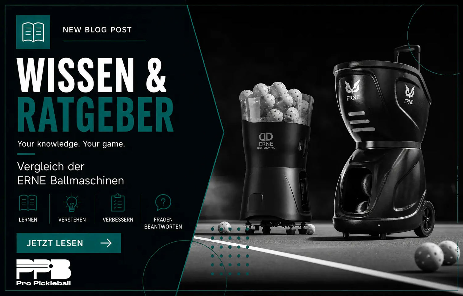 ERNE vs. Dink + Drop Pro: Welche Pickleball-Ballmaschine passt zu dir?