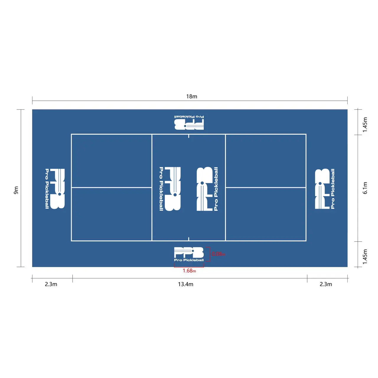 Mobiler Pickleball Platz Outdoor