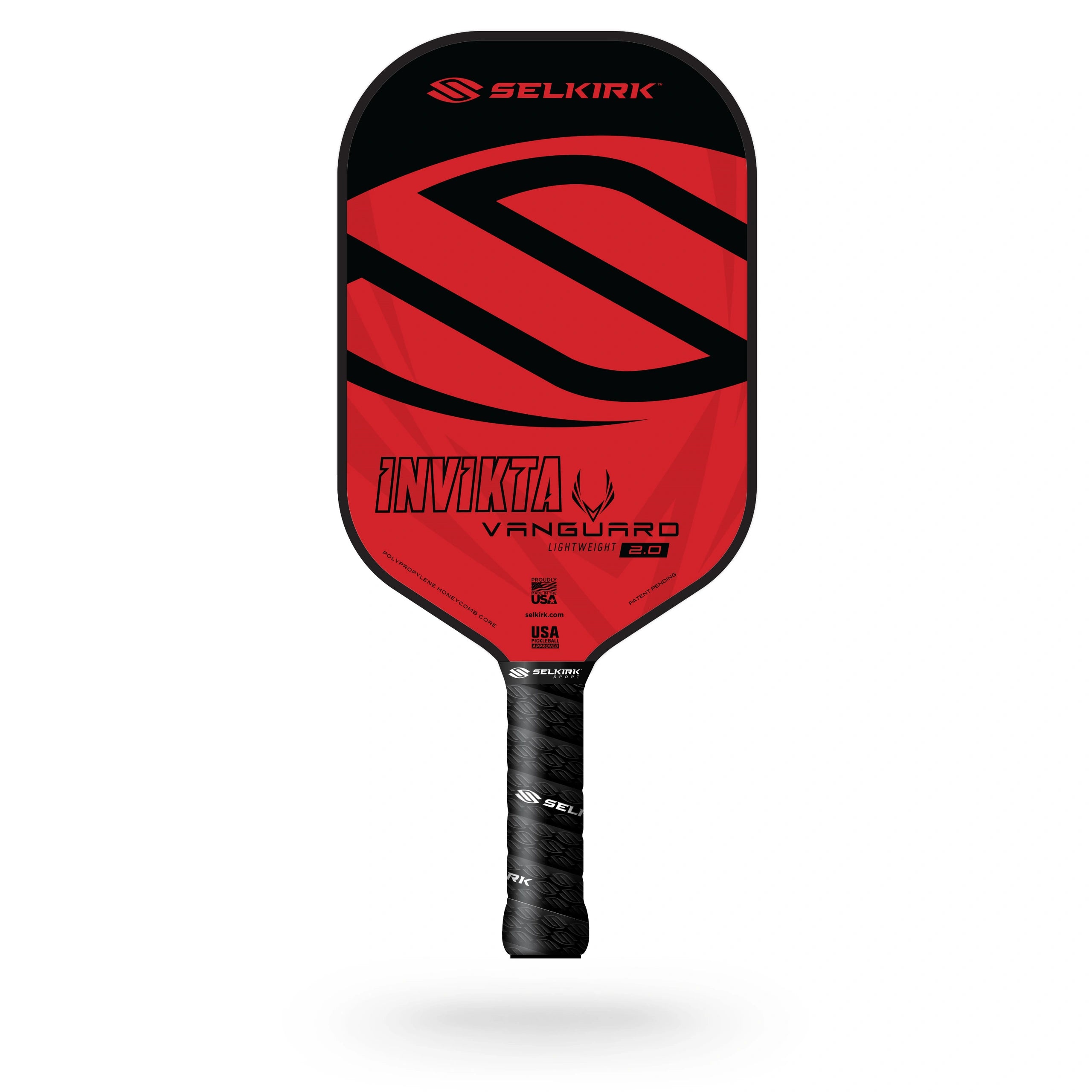 Selkirk Vanguard 2.0 Series Hybrid Invikta Lightweight Red Pickleball Paddle