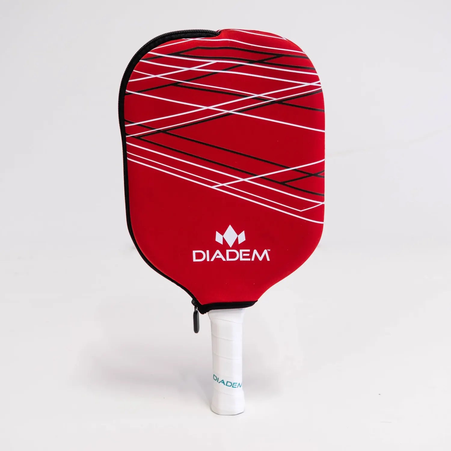 DIADEM Pickleball Paddle Cover - rot mit Linien