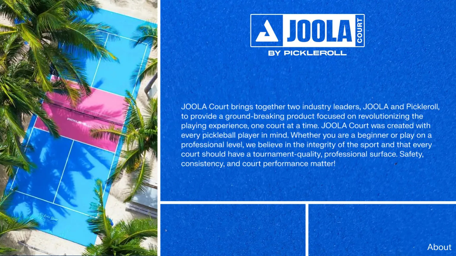 JOOLA Pickleball Platz Mobiler Court PickleRoll