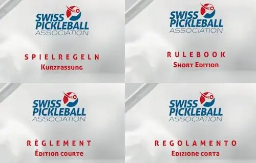 Swiss Pickleball Association veröffentlicht Pickleball Kurzanleitung in Französisch, Italienisch und Englisch - Pro Pickleball GmbH