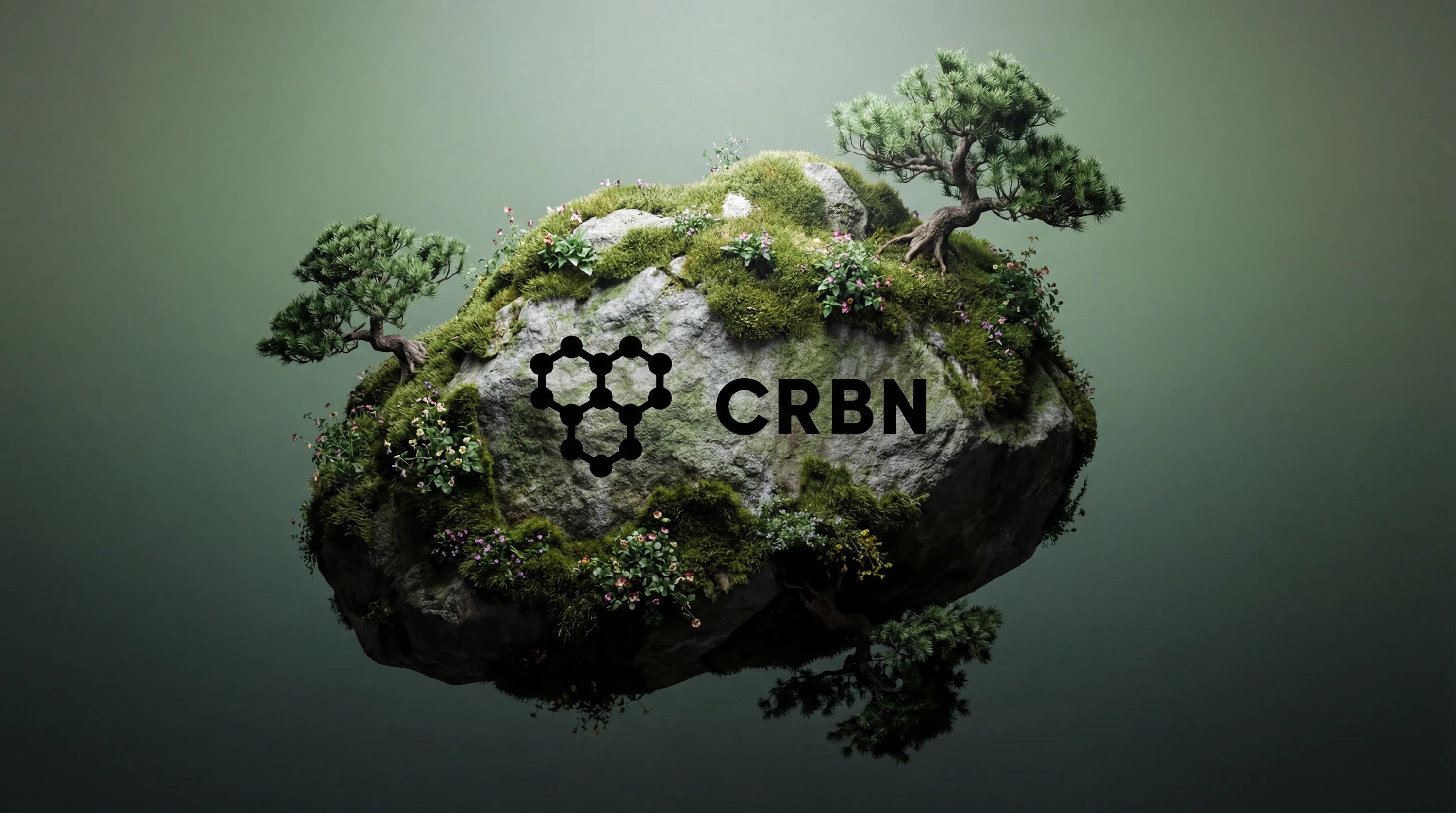 CRBN Pickleball Logo auf grüner Insel, generiertes Bild
