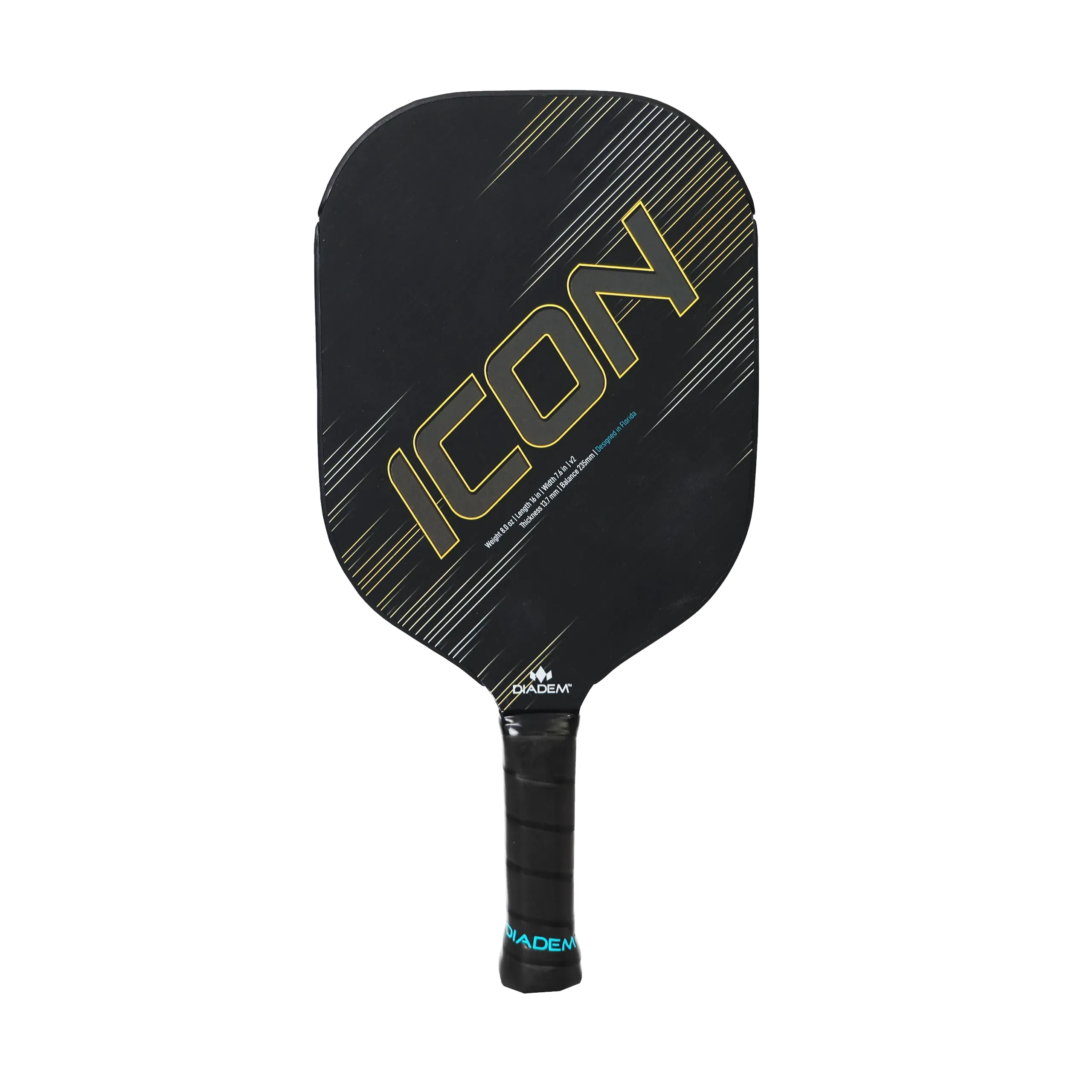 DIADEM ICON v2 Pickleball Paddle schwarz
