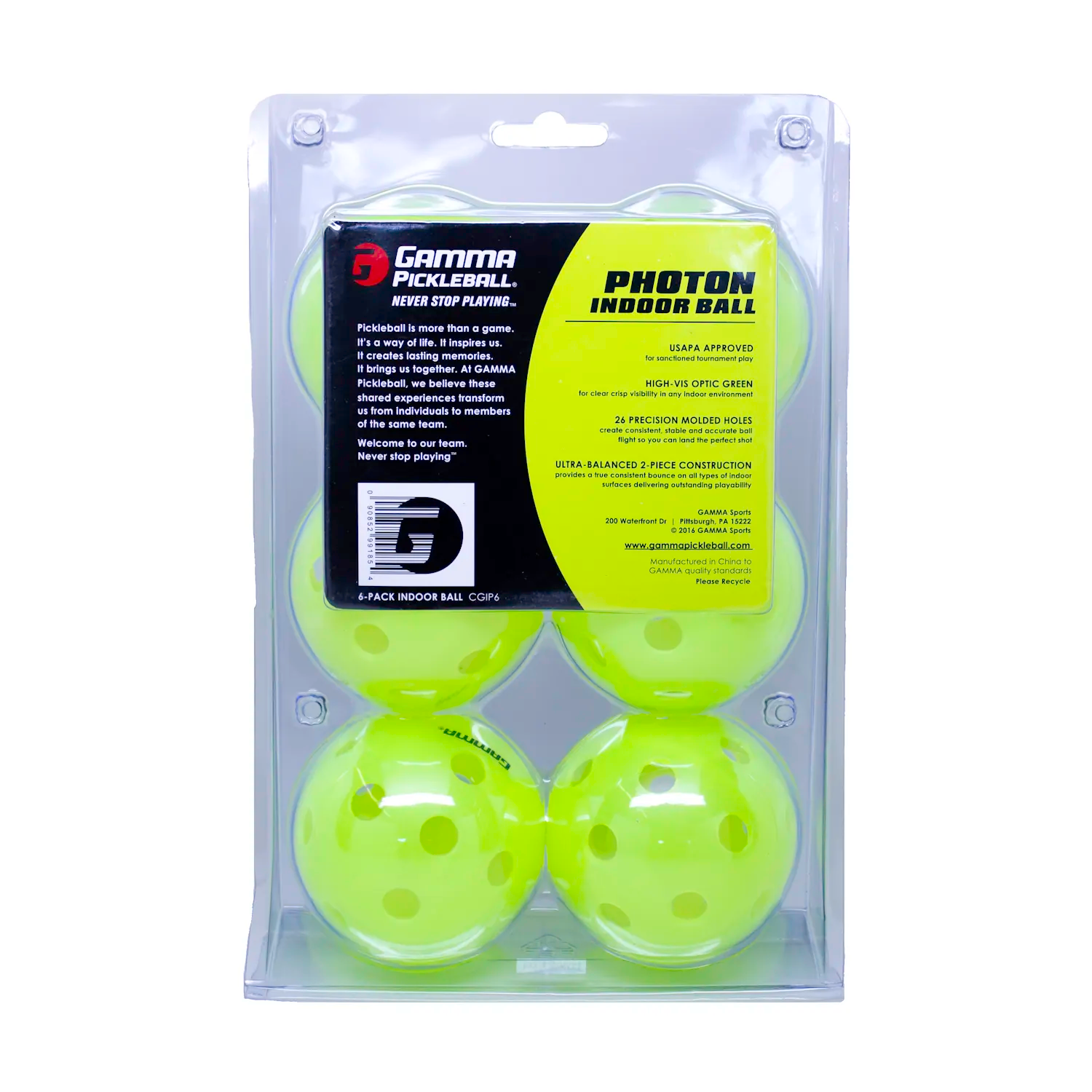 Gamma Photon Indoor Pickleball Ball