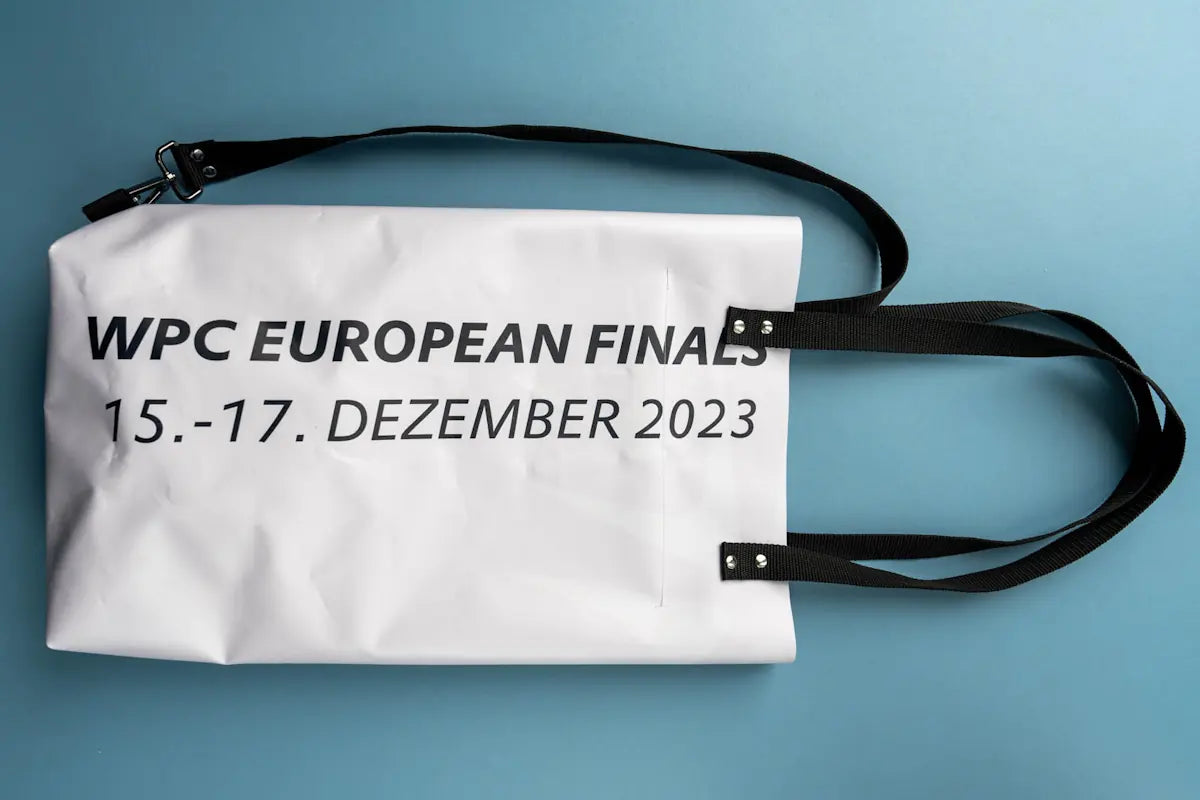 Pro Pickleball Tasche, ein Unikat aus alter Blache. Upcycling