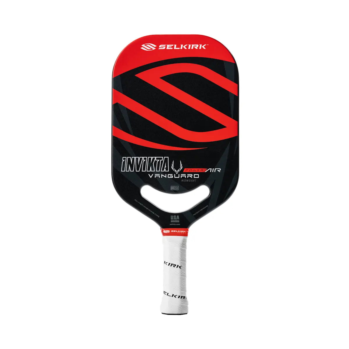 Selkirk Vanguard Power Air Invikta Midweight Rot/Schwarz Pickleball Paddle