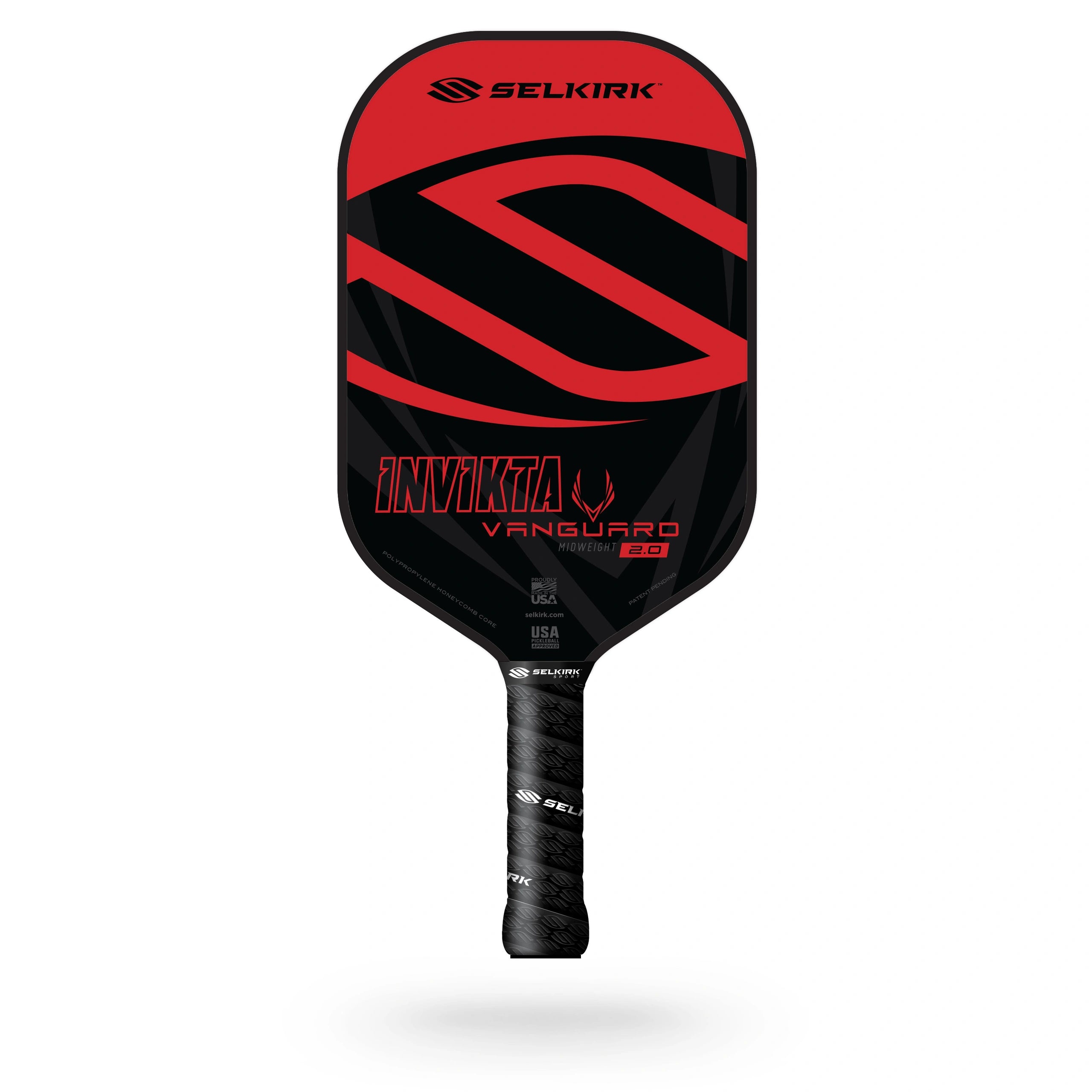 Selkirk Vanguard 2.0 Series Hybrid Invikta Midweight Red Pickleball Paddle
