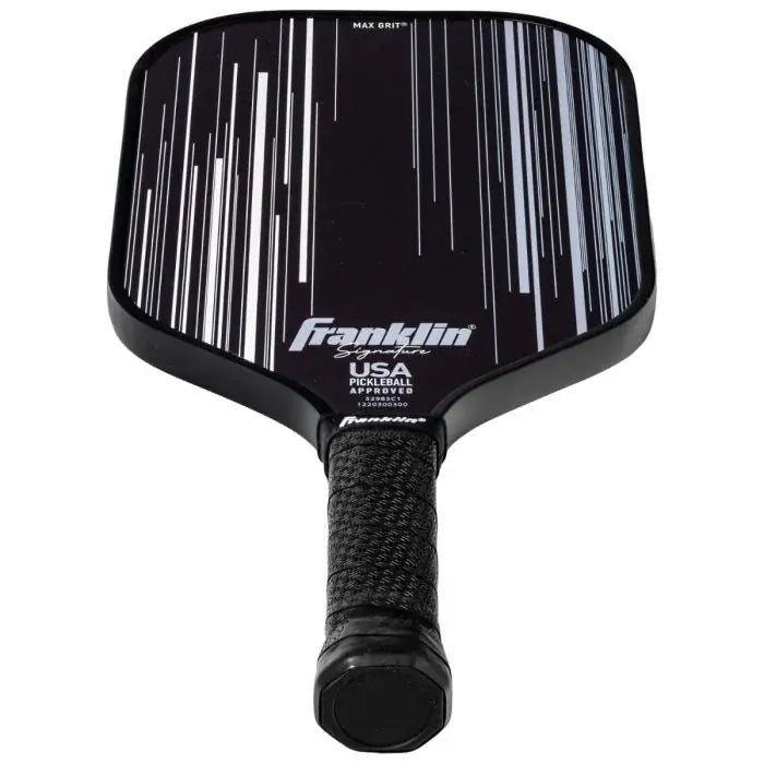 Franklin Signature Series Fiberglass Pickleball Paddle mit MaxGrit, schwarz, 16mm