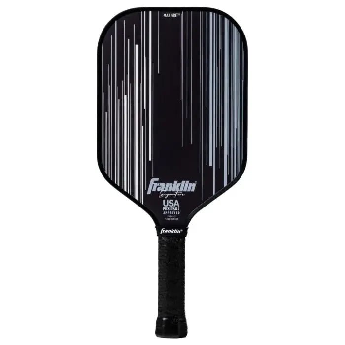 Franklin Signature Series Fiberglass Pickleball Paddle mit MaxGrit, schwarz, 16mm