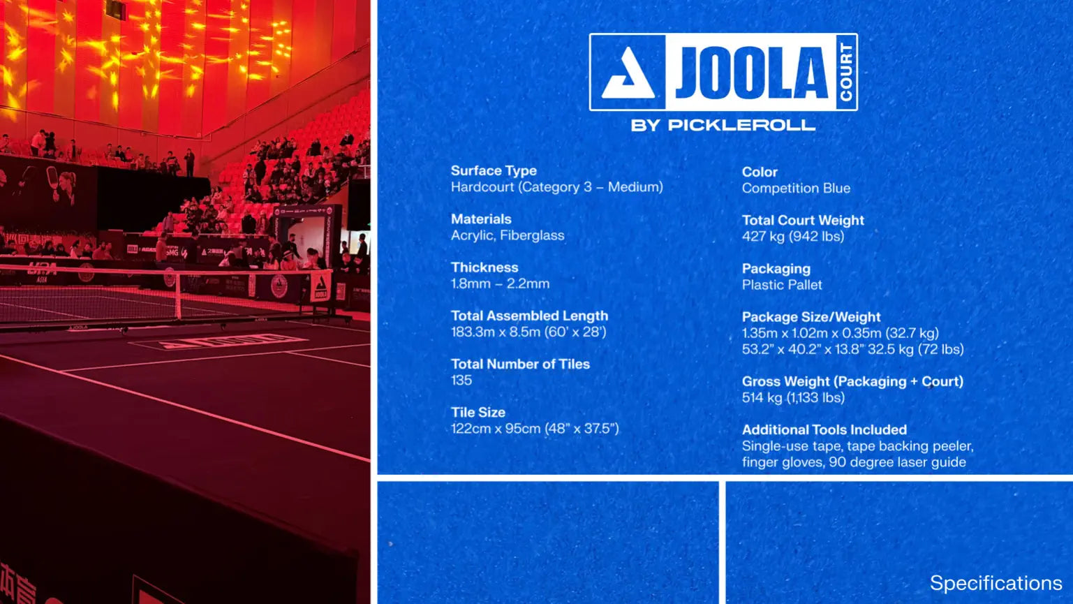 JOOLA Pickleball Platz Mobiler Court PickleRoll