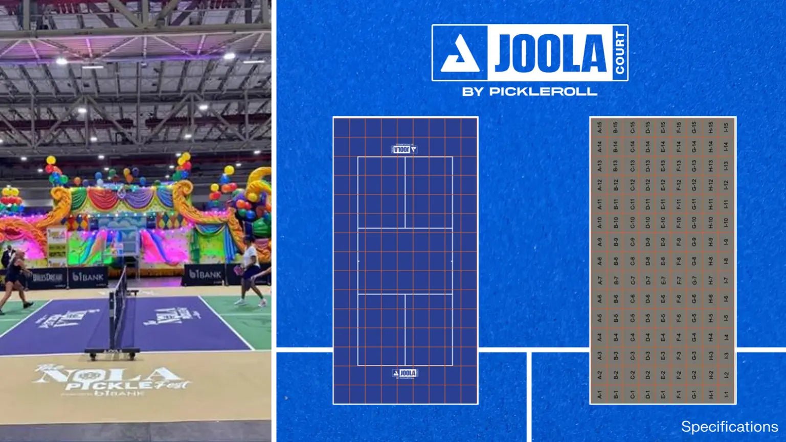 JOOLA Pickleball Court (Squares)