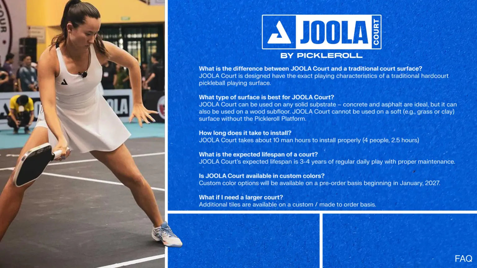 JOOLA Pickleball Platz Mobiler Court PickleRoll