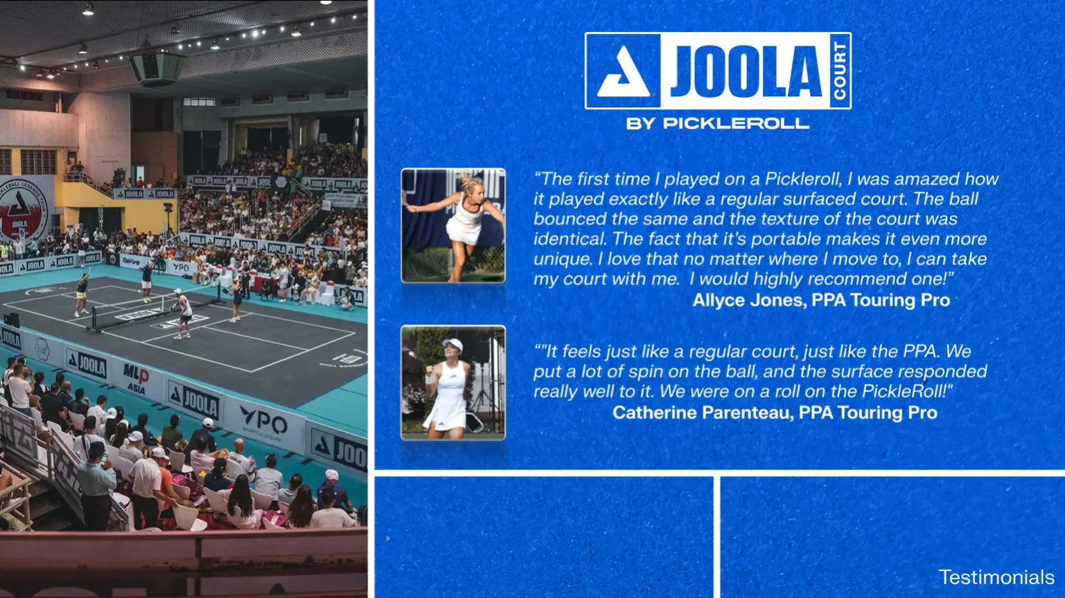 JOOLA Pickleball Platz Mobiler Court PickleRoll