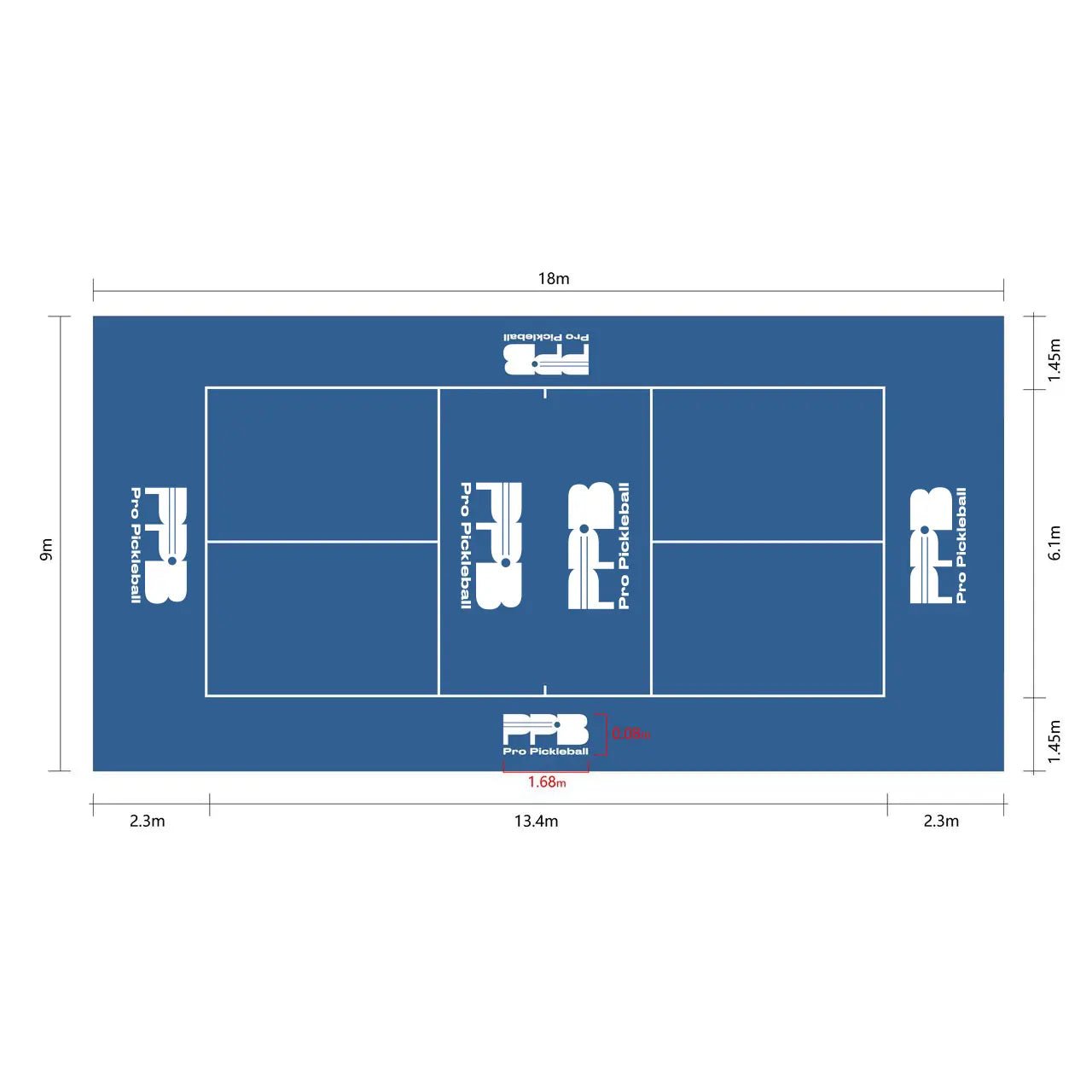 Mobiler Outdoor Pickleball Court